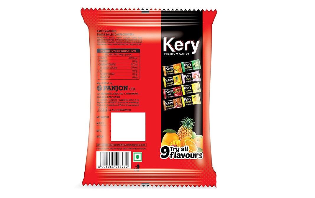 Kery Pan Delicious Candy    Pack  480 grams